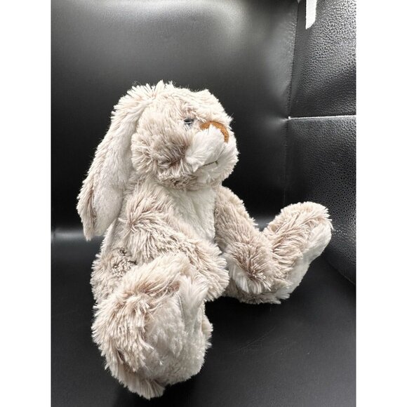 Melissa and Doug Plush Burrow Bunny Brown White Rabbit Big Feet Stuffed Animal - Picture 3 of 10